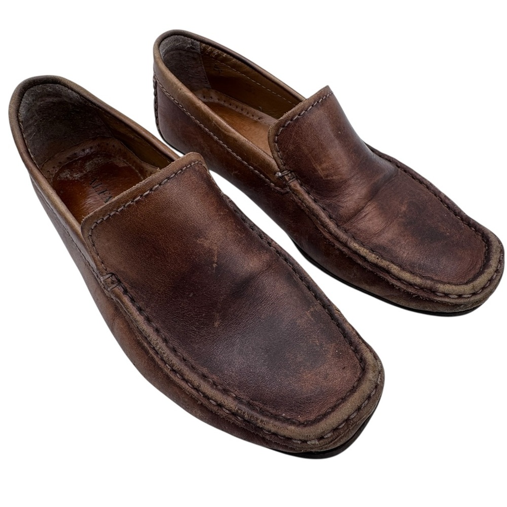 Alfani Dark Brown Leather Loafers
